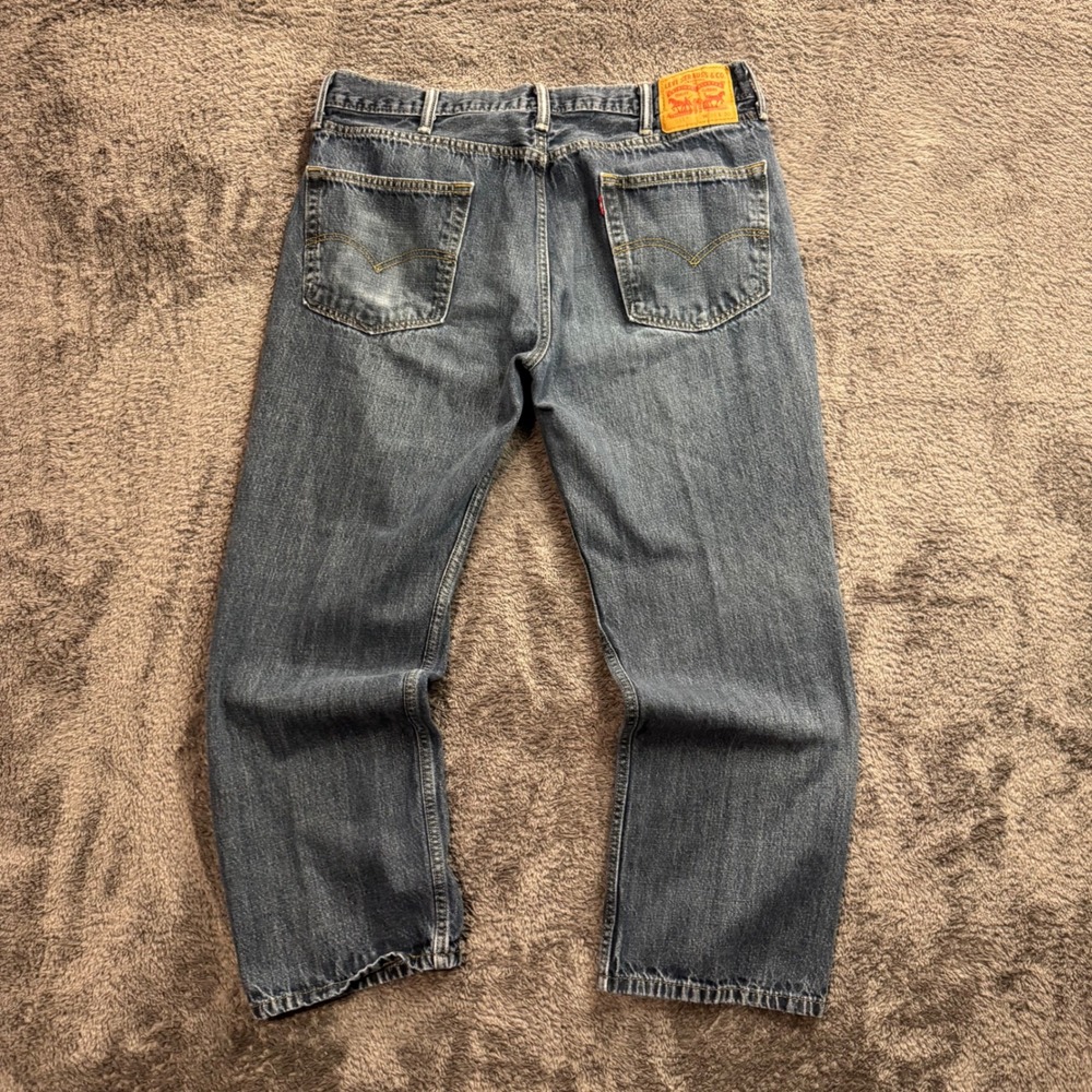 Levis 514 Mens Straight Fit Jeans Medium Wash Blue Denim W38 L30 00514-4010